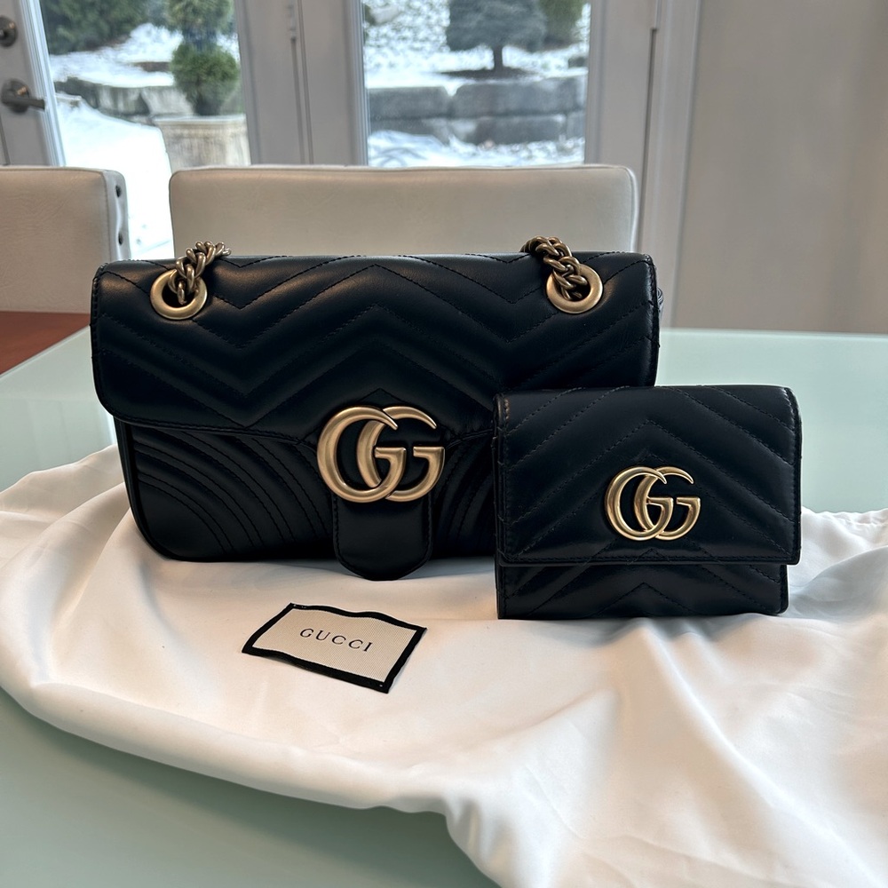 GUCCI GG MARMONT & WALLET